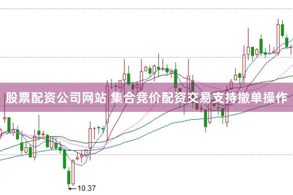 股票配资公司网站 集合竞价配资交易支持撤单操作